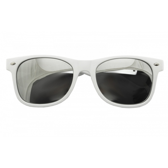 Białe Okulary Przeciwsłoneczne Nerdy Lustrzanki STD-15